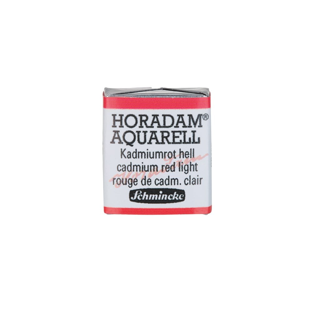 Schmincke Horadam Aquarell Artistik Sulu Boya Yarım Tablet Seri 3 349 cadmium red light