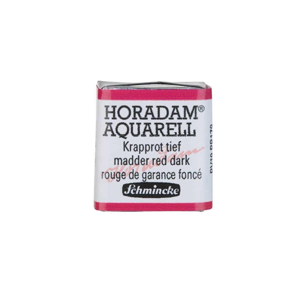 Schmincke Horadam Aquarell Artistik Sulu Boya Yarım Tablet Seri 3 354 madder red dark