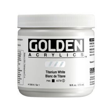 Golden Akrilik HB TITANIUM WHITE 473 ML