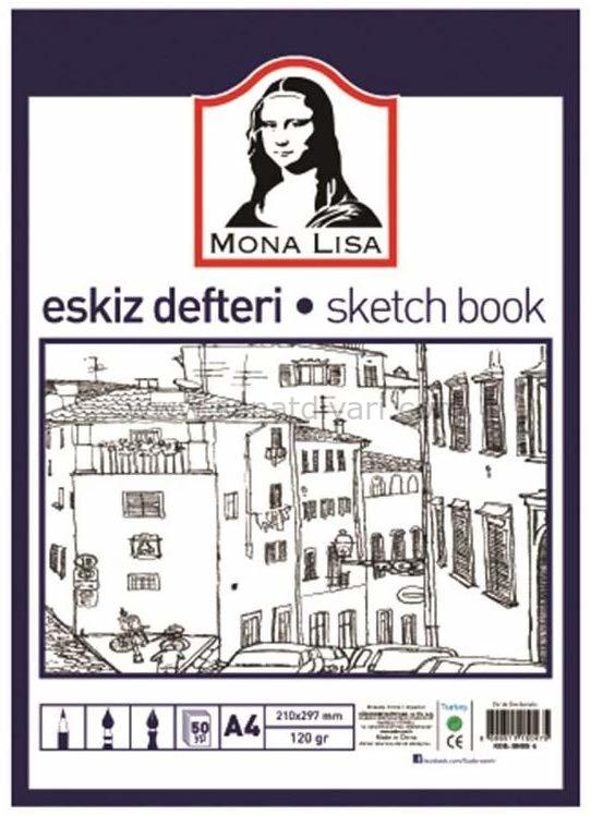 Mona Lisa Eskiz Defteri  120gr 50 Sayfa