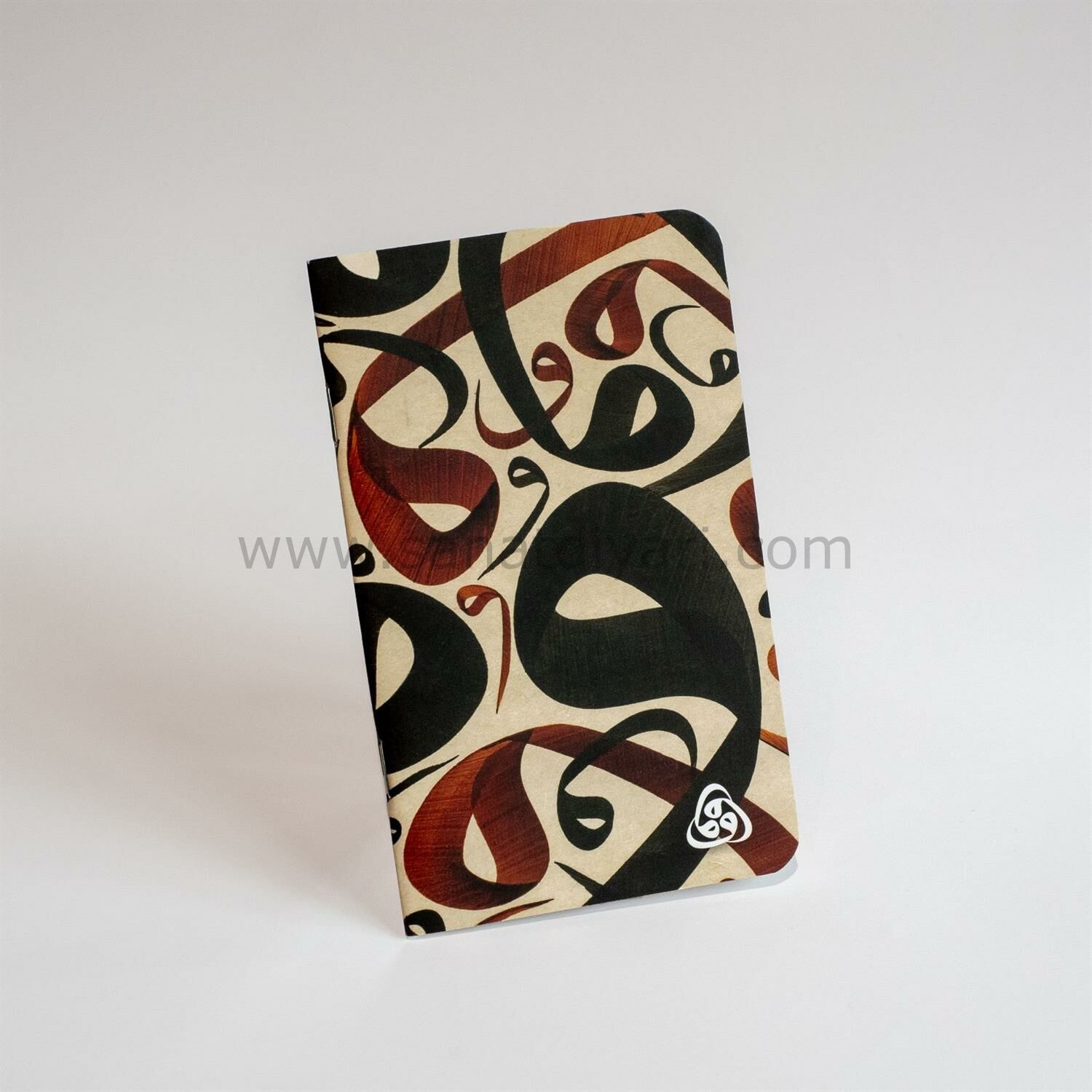 Üçvav Not Defteri Küçük Boy - Vav Karalaması Desenli