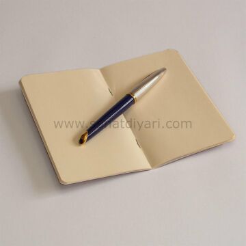 Üçvav Not Defteri Küçük Boy - Vav Karalaması Desenli