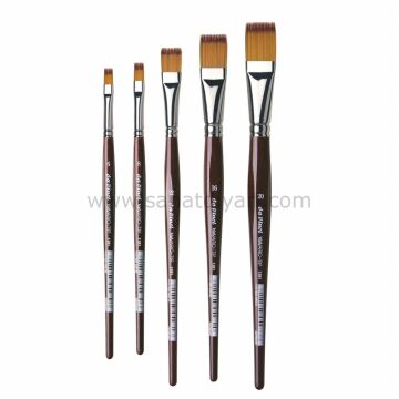 Da Vinci 1381 Serisi Fırça No:6 vario tip sentetik düz uçlu sulu boya ve hobi craft fırçası