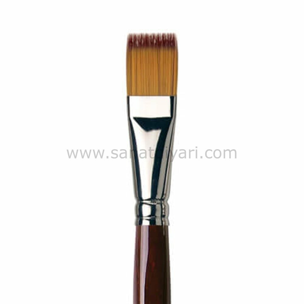 Da Vinci 1381 Serisi Fırça No:6 vario tip sentetik düz uçlu sulu boya ve hobi craft fırçası