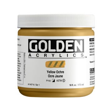 Golden Akrilik HB YELLOW OCHRE 473 ML