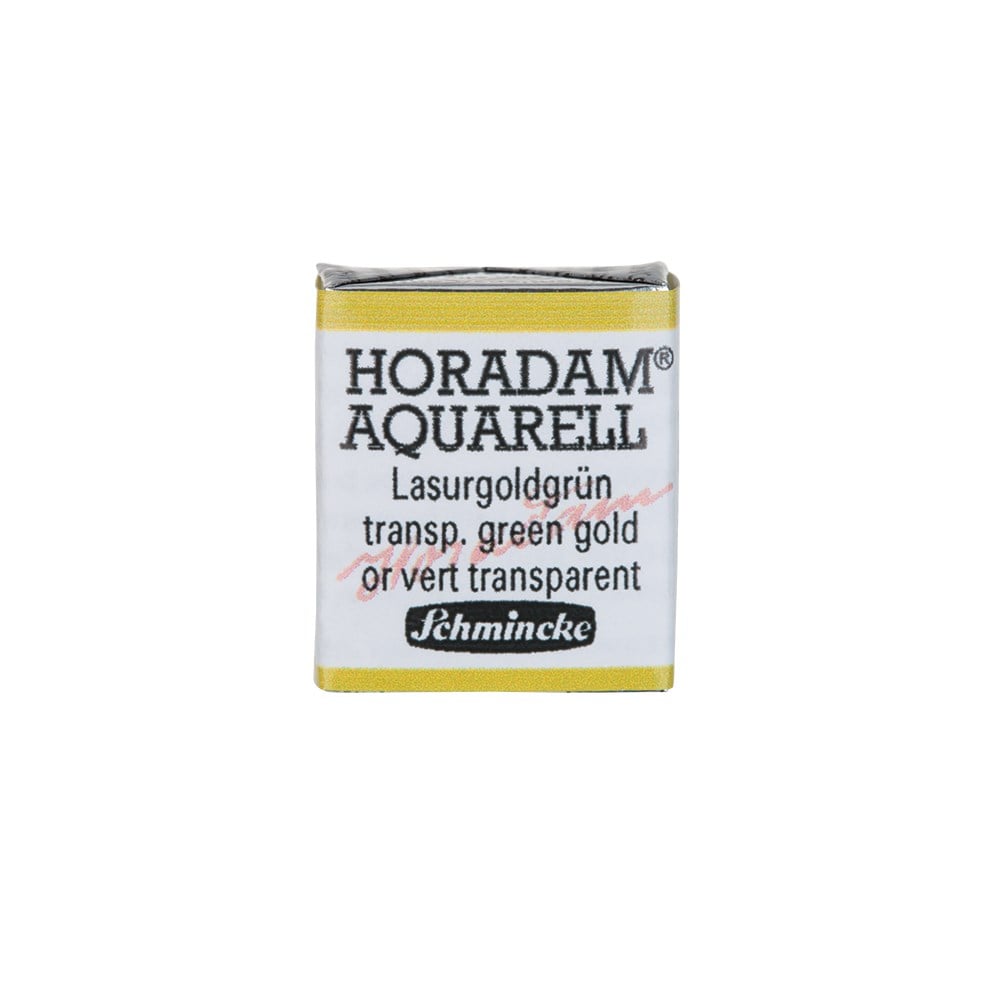 Schmincke Horadam Aquarell Artistik Sulu Boya Yarım Tablet Seri 3 537 transparent green gold