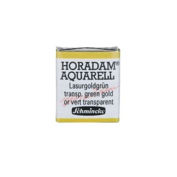Schmincke Horadam Aquarell Artistik Sulu Boya Yarım Tablet Seri 3 537 transparent green gold