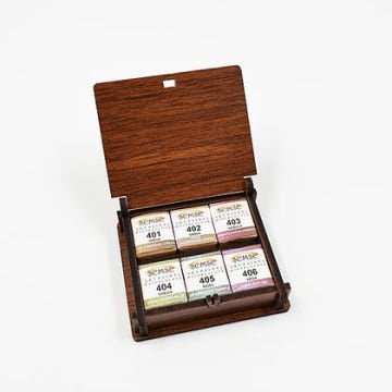 ŞemseArt TBS21 - 6'lı Cosmos Yaldız Yarım Tava El Yapımı Sulu Boya Seti (401,402,403,404,405,406)