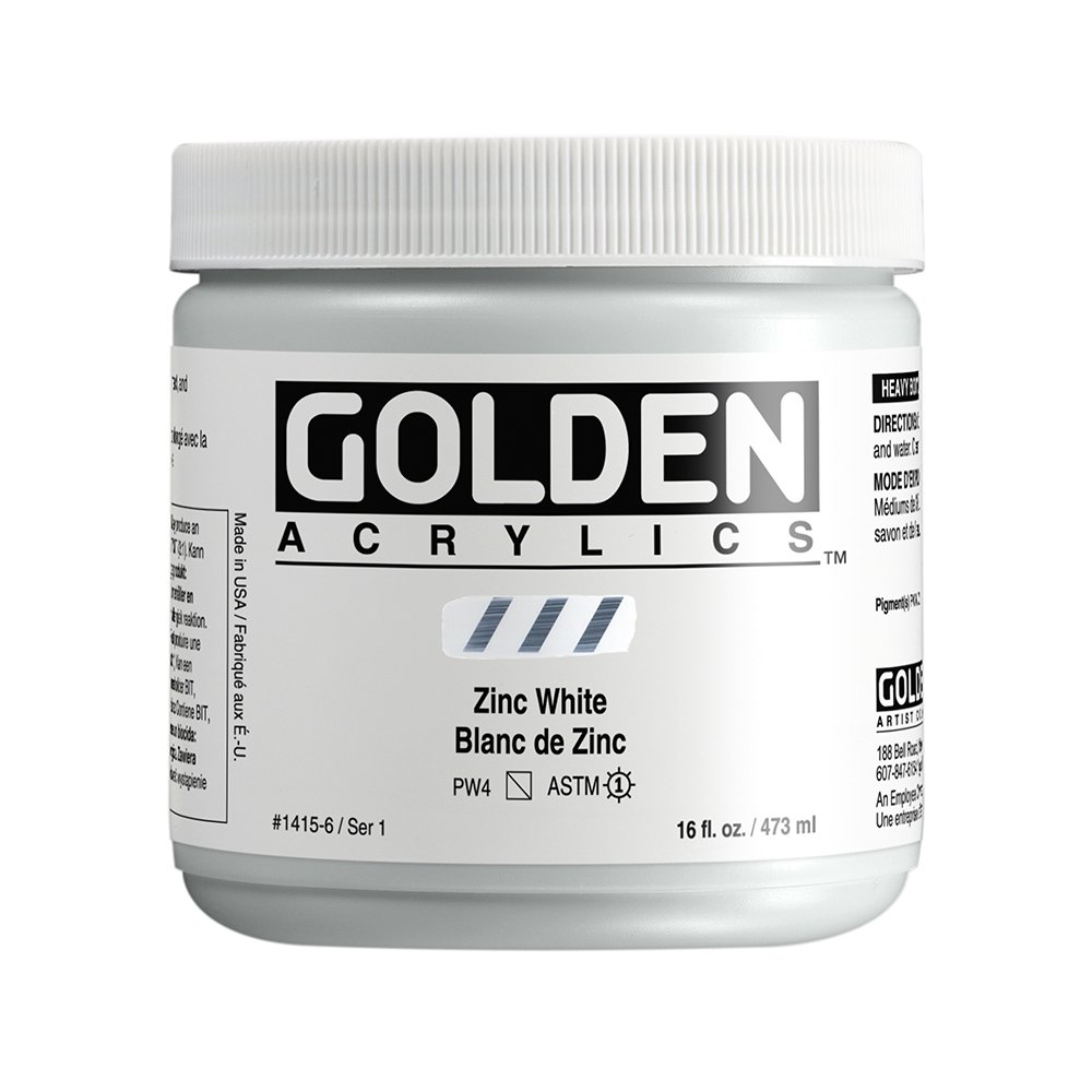 Golden Akrilik HB ZINC WHITE 473 ML