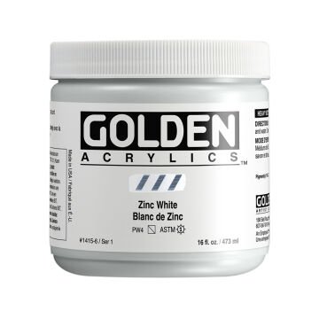 Golden Akrilik HB ZINC WHITE 473 ML