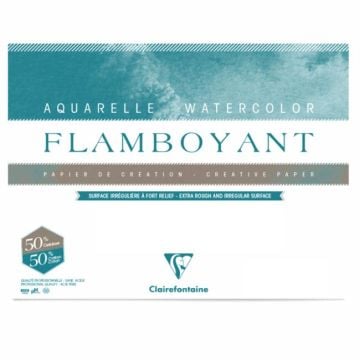 Clairefontaine Flamboyant Sulu Boya Blok 250 g 24x32 cm 10 Yaprak