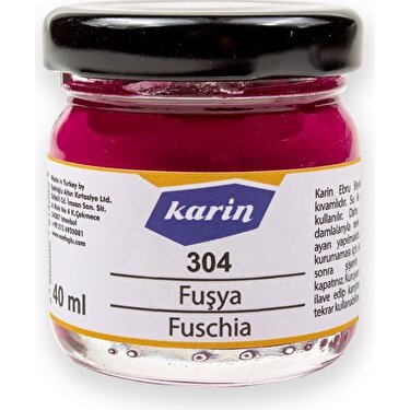 Karin Ebru Boyası 40 ml 304 Fuşya