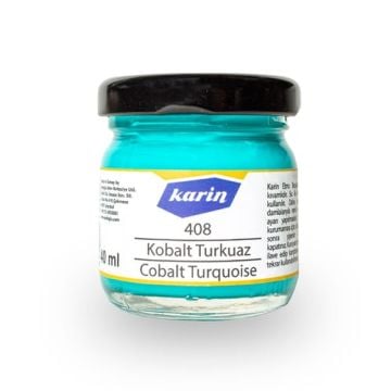 Karin Ebru Boyası 40 ml 408 kobalt turkuaz