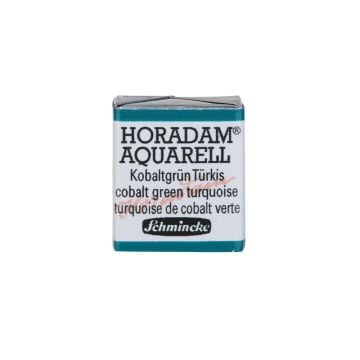 Schmincke Horadam Aquarell Artistik Sulu Boya Yarım Tablet Seri 4 510 cobalt green turquoise