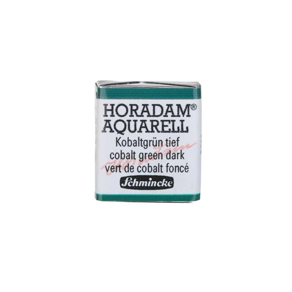 Schmincke Horadam Aquarell Artistik Sulu Boya Yarım Tablet Seri 4 533 cobalt green dark