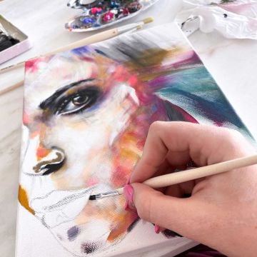 Da Vinci 8329 Serisi Fırça No:6 Sentetik Düz Uçlu Akrilik Boya Ve Yağlı Boya Fırçası