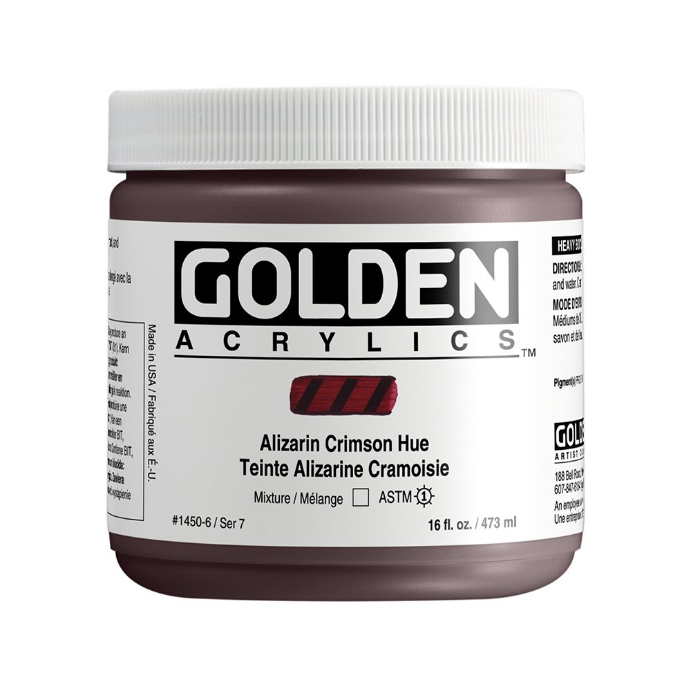 Golden Akrilik HB ALIZARIN CRIMSON HUE 473 ML