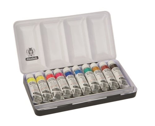 Schmincke Horadam Aquarell metal kutu 10'lu x 15 ml 74510