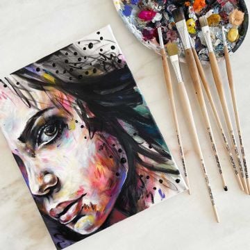 Da Vinci 8329 Serisi Fırça No:20 Sentetik Düz Uçlu Akrilik Boya Ve Yağlı Boya Fırçası