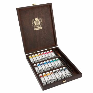 Schmincke Horadam Aquarell Ahşap Artist Sulu Boya Seti 24 X 15 ml Tüp 74653