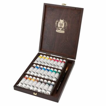 Schmincke Horadam Aquarell Ahşap Artist Sulu Boya Seti 24 X 15 ml Tüp 74653