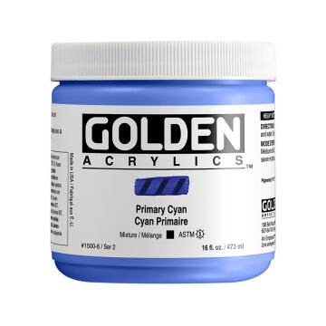 Golden Akrilik HB PRIMARY CYAN 473 ML