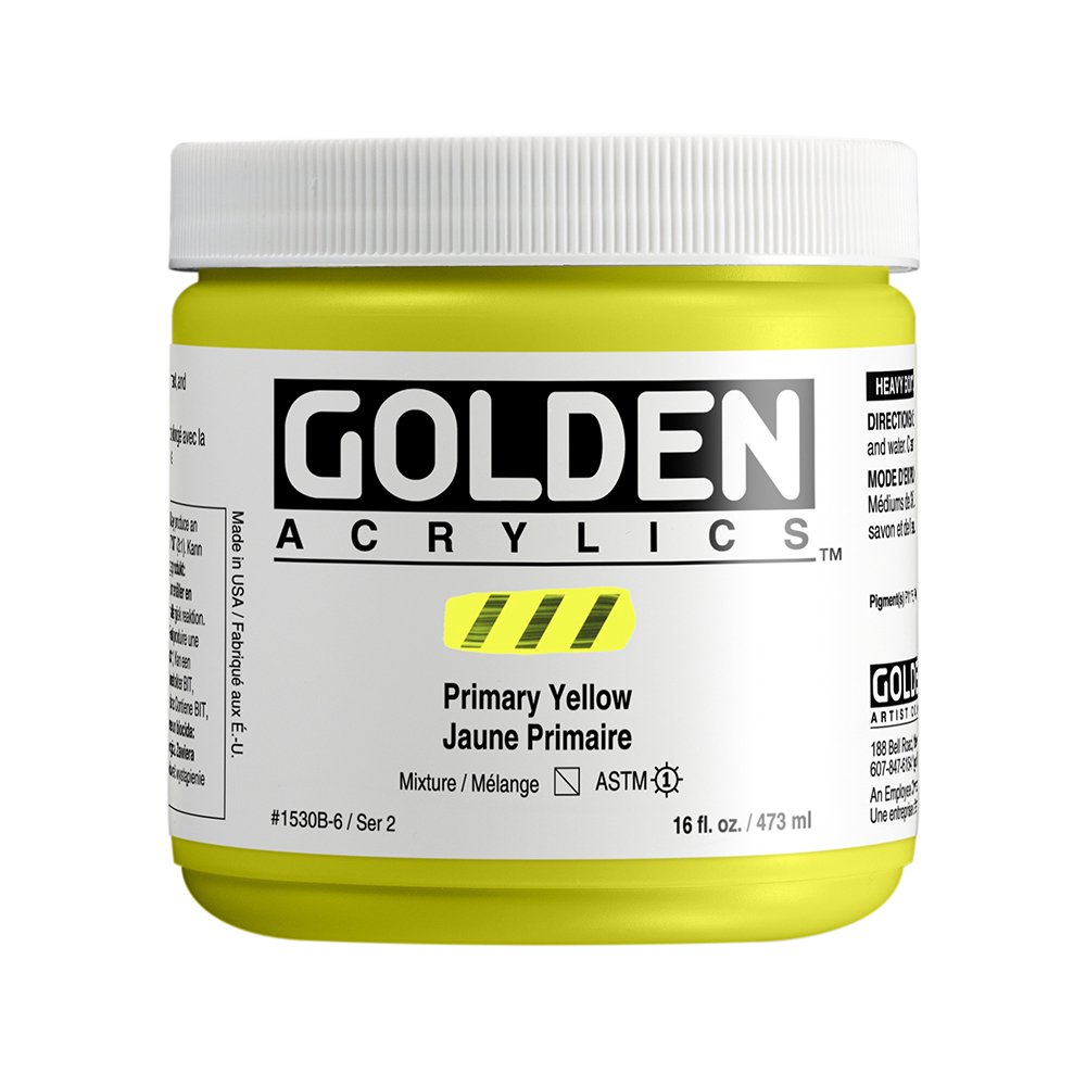Golden Akrilik HB PRIMARY YELLOW 473 ML