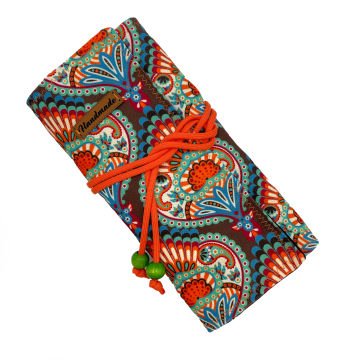 Katlamalı DİJİTAL BASKILI KUMAŞ KALEMLİK DESENLİ