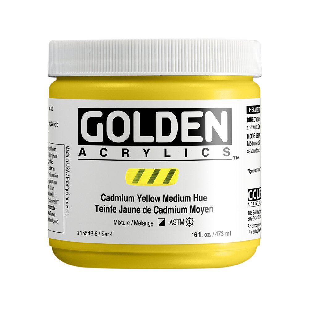 Golden Akrilik HB CADM.YLW.MED. HUE 473 ML