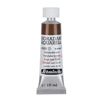 Schmincke Horadam Aquarell Artist Sulu Boya 15 ml Tüp Seri 1 669 vandyke brown