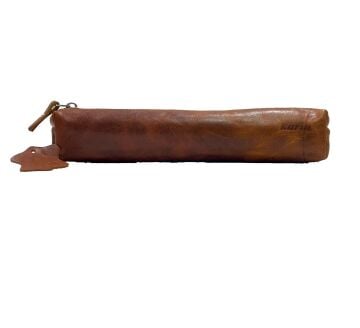 Karin Crazy Deri Kalemlik Kızıl Kahve