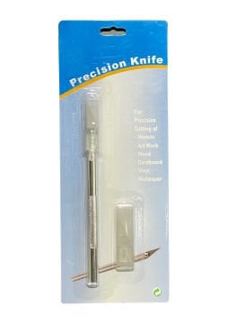 Vera Sanat Precision Knife Gri Metal Saplı Kretuar Bıçağı 5'Li Yedekli