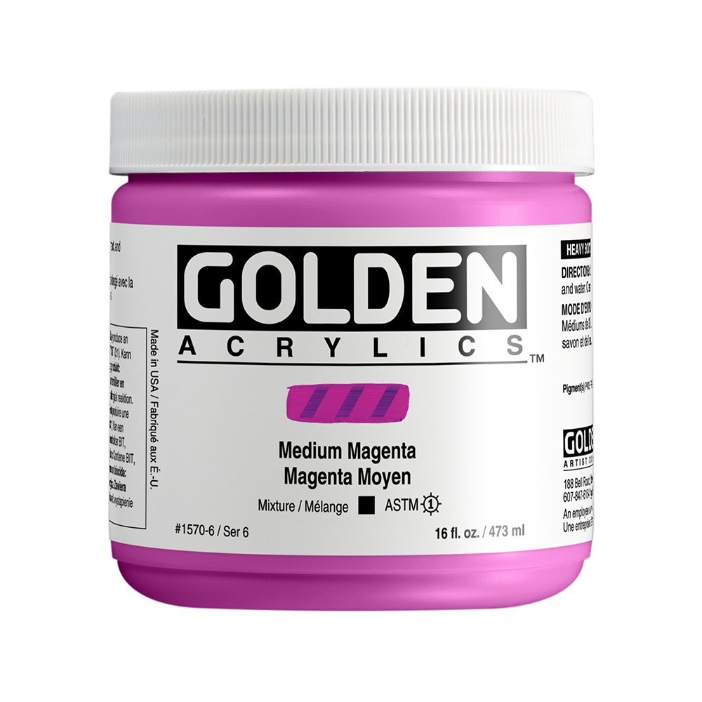 Golden Akrilik HB MEDIUM MAGENTA 473 ML
