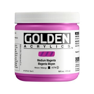 Golden Akrilik HB MEDIUM MAGENTA 473 ML