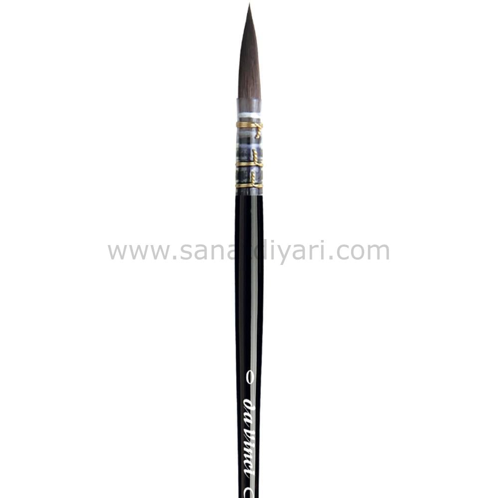 Da Vinci 498 Serisi Fırça No:0 casaneo ekstra yumuşak sentetik yuvarlak sulu boya fırçası