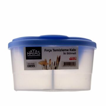 HATAS FIRÇA TEMİZLEME KABI 2 BÖLMELİ 0899 - LACİVERT