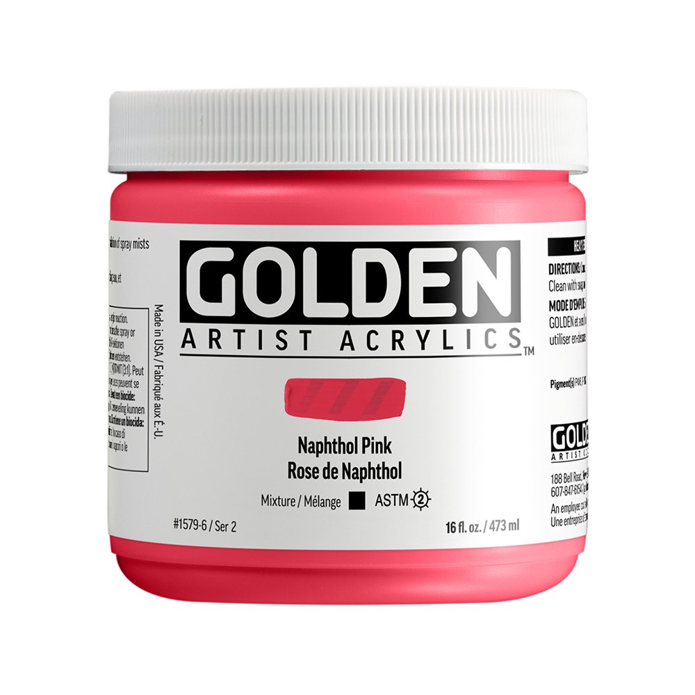 Golden Akrilik HB NAPHTHOL PINK 473ML
