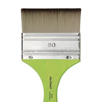 Da Vinci 5073 Serisi Fırça No:80 fit for hobby sentetik düz uçlu geniş yüzey fırçası