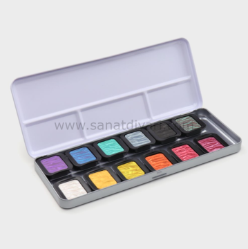 Finetec 12'li Yaldız Sulu Boya Seti F1200