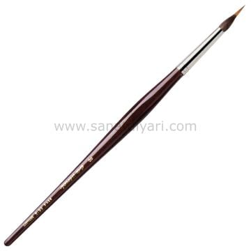 Da Vinci 5519 Serisi Fırça No:8  kolinsky ve kazan sincap kılı yuvarlak ince uçlu çizgi fırçası