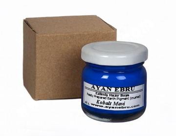 AYAN EBRU EZİLMİŞ HAZIR BOYA 40 cc. KOBALT MAVİ