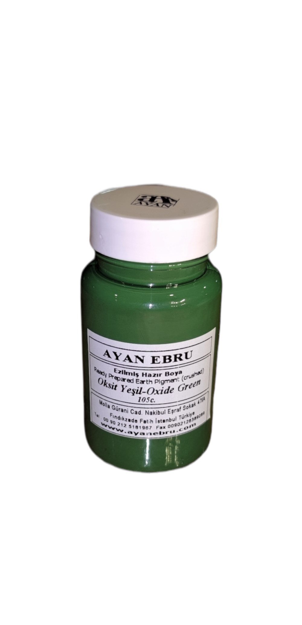 AYAN EBRU EZİLMİŞ HAZIR BOYA 105 cc. OKSİT YEŞİL