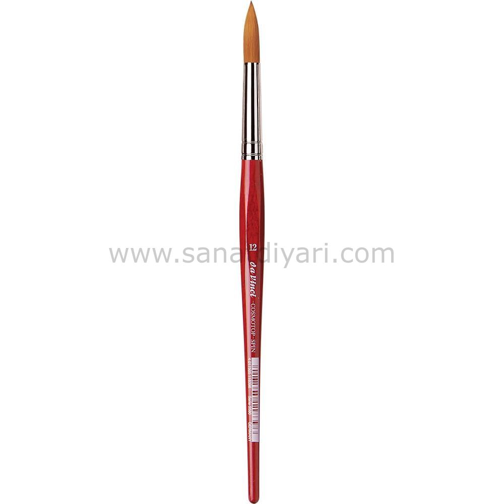 Da Vinci 5580 Serisi Fırça No:12 Cosmotop Spin Sentetik Yuvarlak Sulu Boya Fırçası