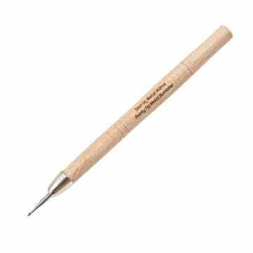 Şemseart Metal Sivri Uçlu Mühre/Ahşap Sap (Deri Kılıflı )