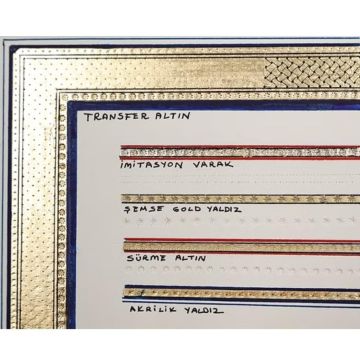 Şemseart Metal Çiçek Uçlu Mühre/Ahşap Sap (Deri Kılıflı )