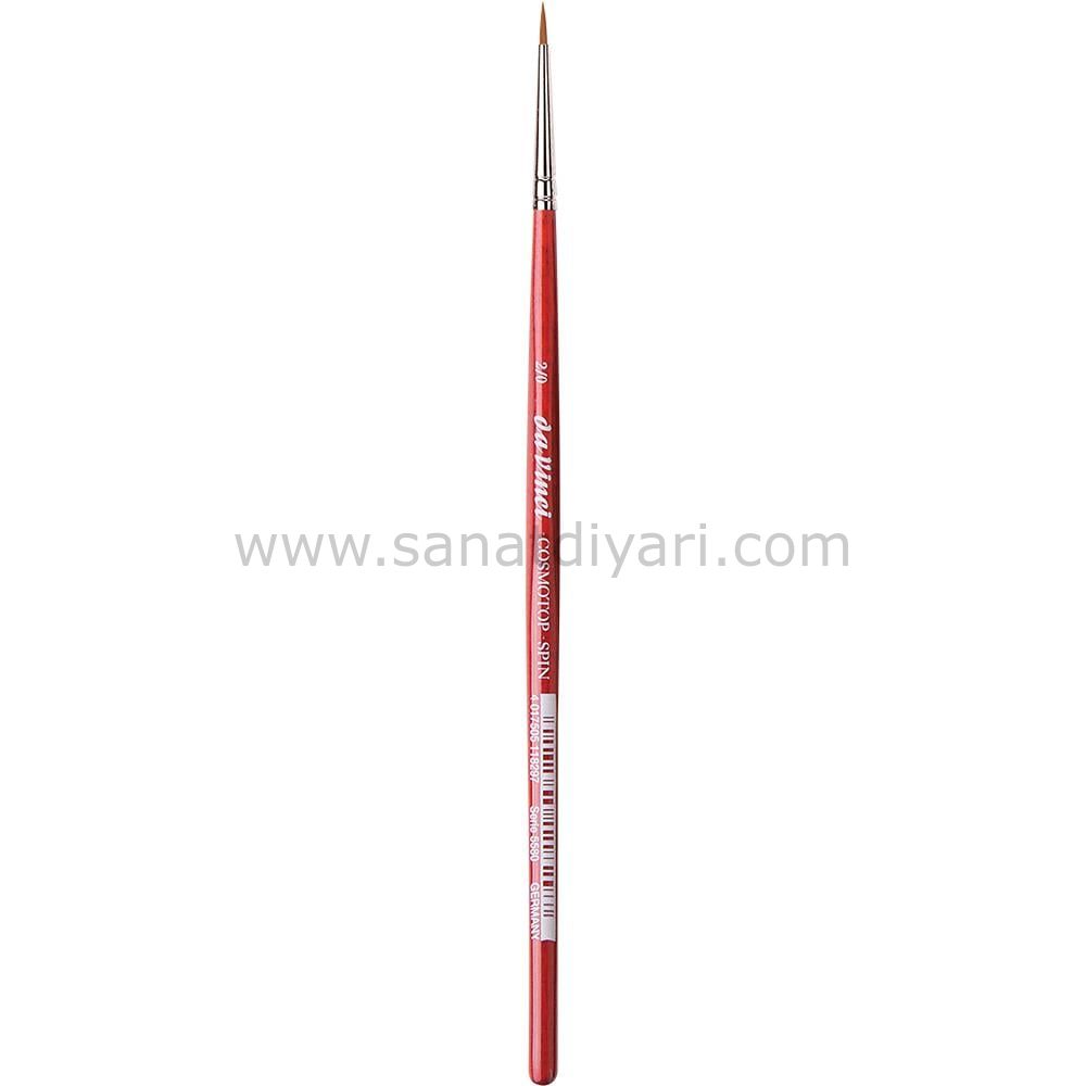 Da Vinci 5580 Serisi Fırça No:2/0 Cosmotop Spin Sentetik Yuvarlak Sulu Boya Fırçası