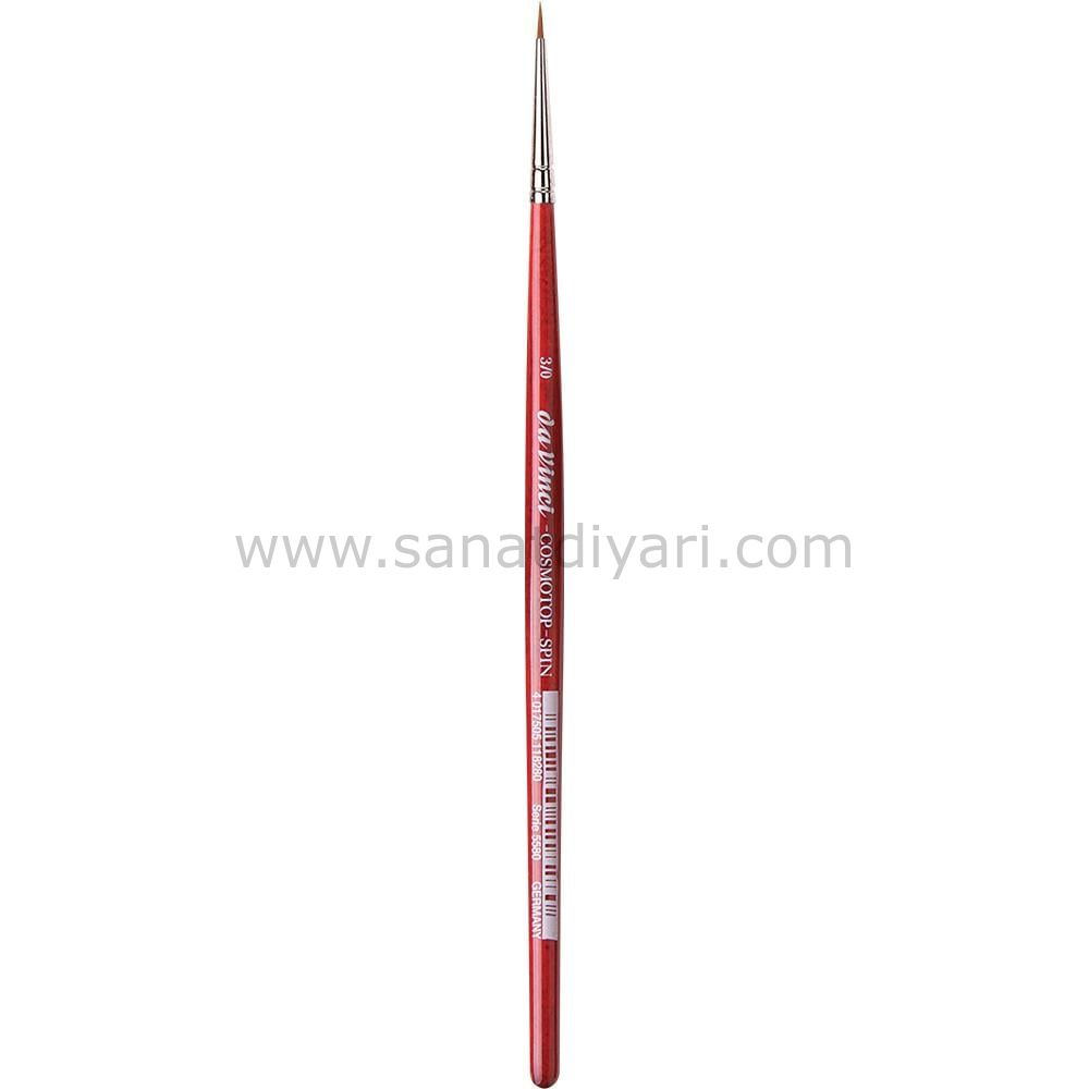 Da Vinci 5580 Serisi Fırça No:3/0 Cosmotop Spin Sentetik Yuvarlak Sulu Boya Fırçası
