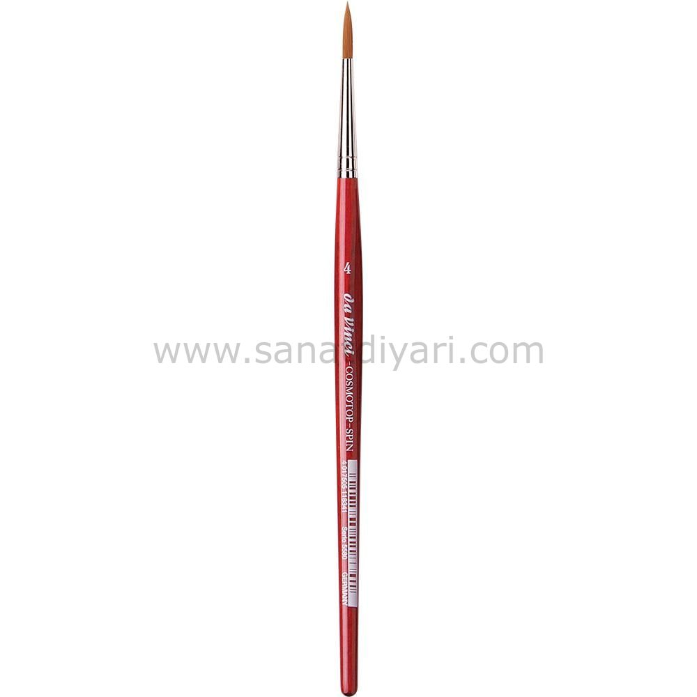 Da Vinci 5580 Serisi Fırça No:4 Cosmotop Spin Sentetik Yuvarlak Sulu Boya Fırçası