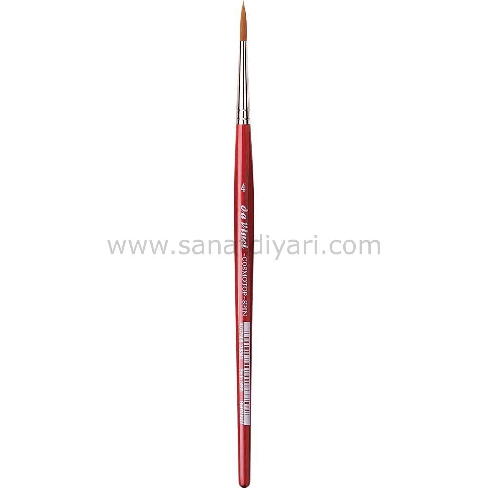 Da Vinci 5580 Serisi Fırça No:4 Cosmotop Spin Sentetik Yuvarlak Sulu Boya Fırçası