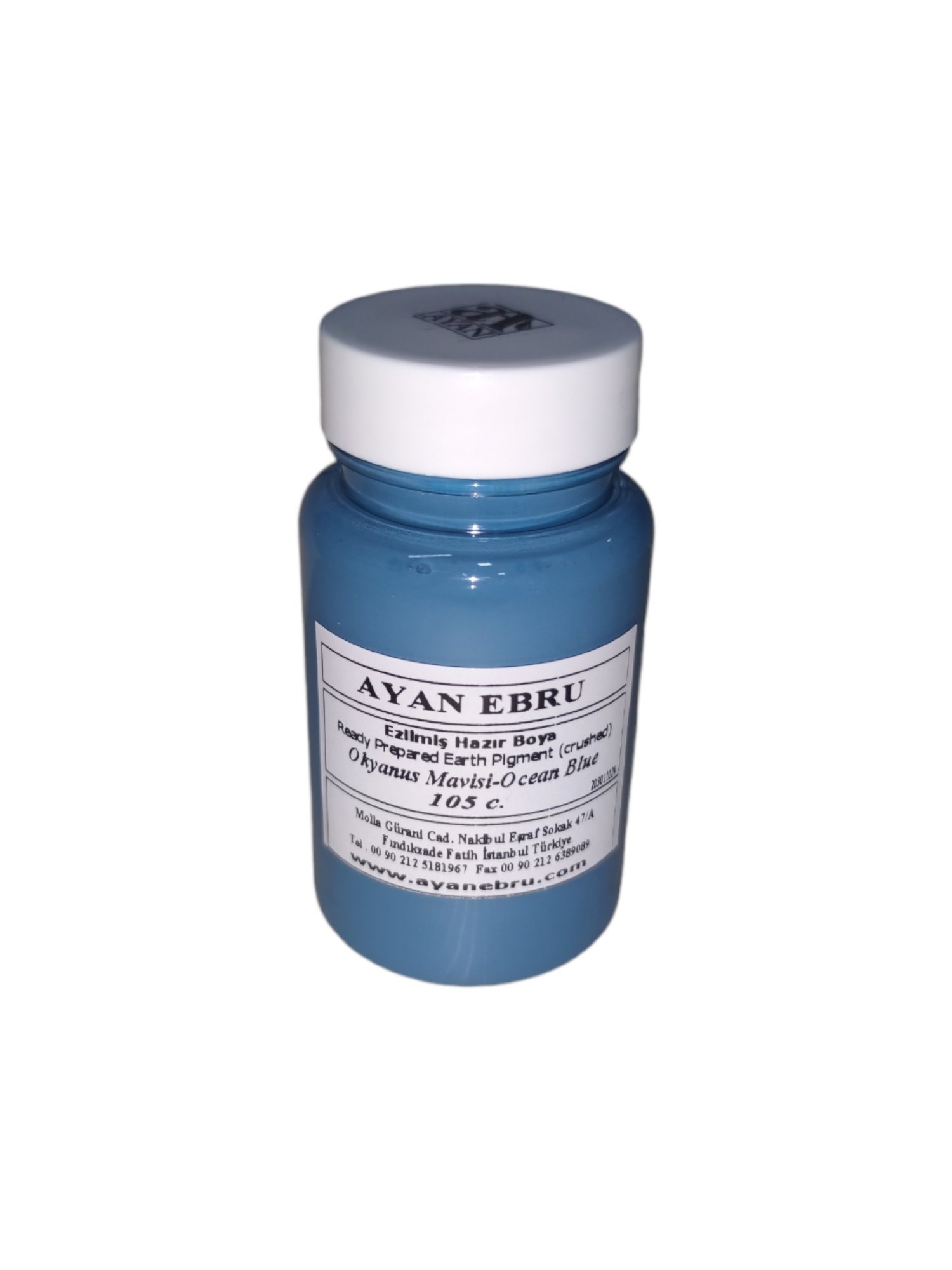 AYAN EBRU EZİLMİŞ HAZIR BOYA 105 cc. OKYANUS MAVİ